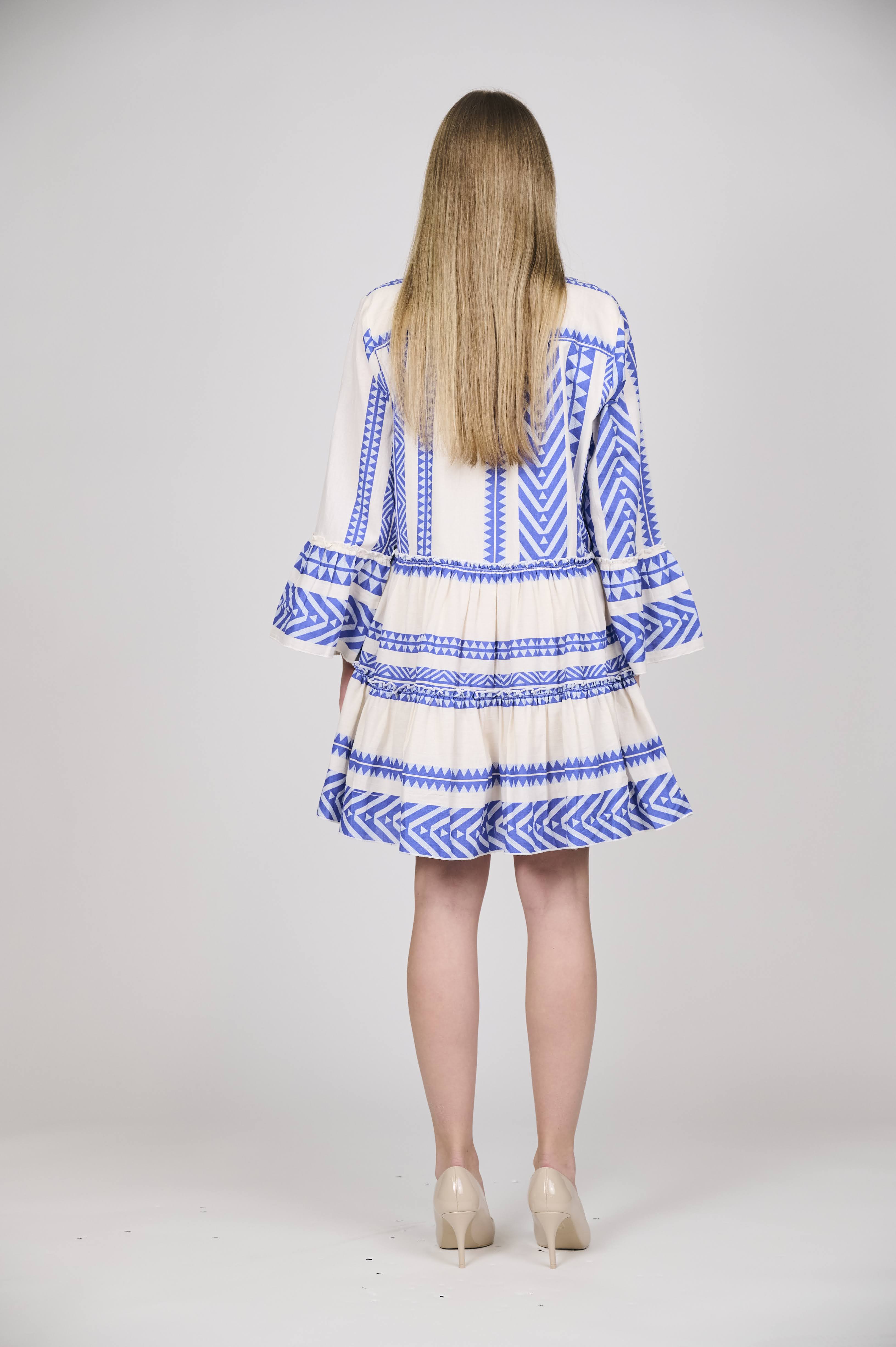 Boho Chic Patterned Tiered Dress