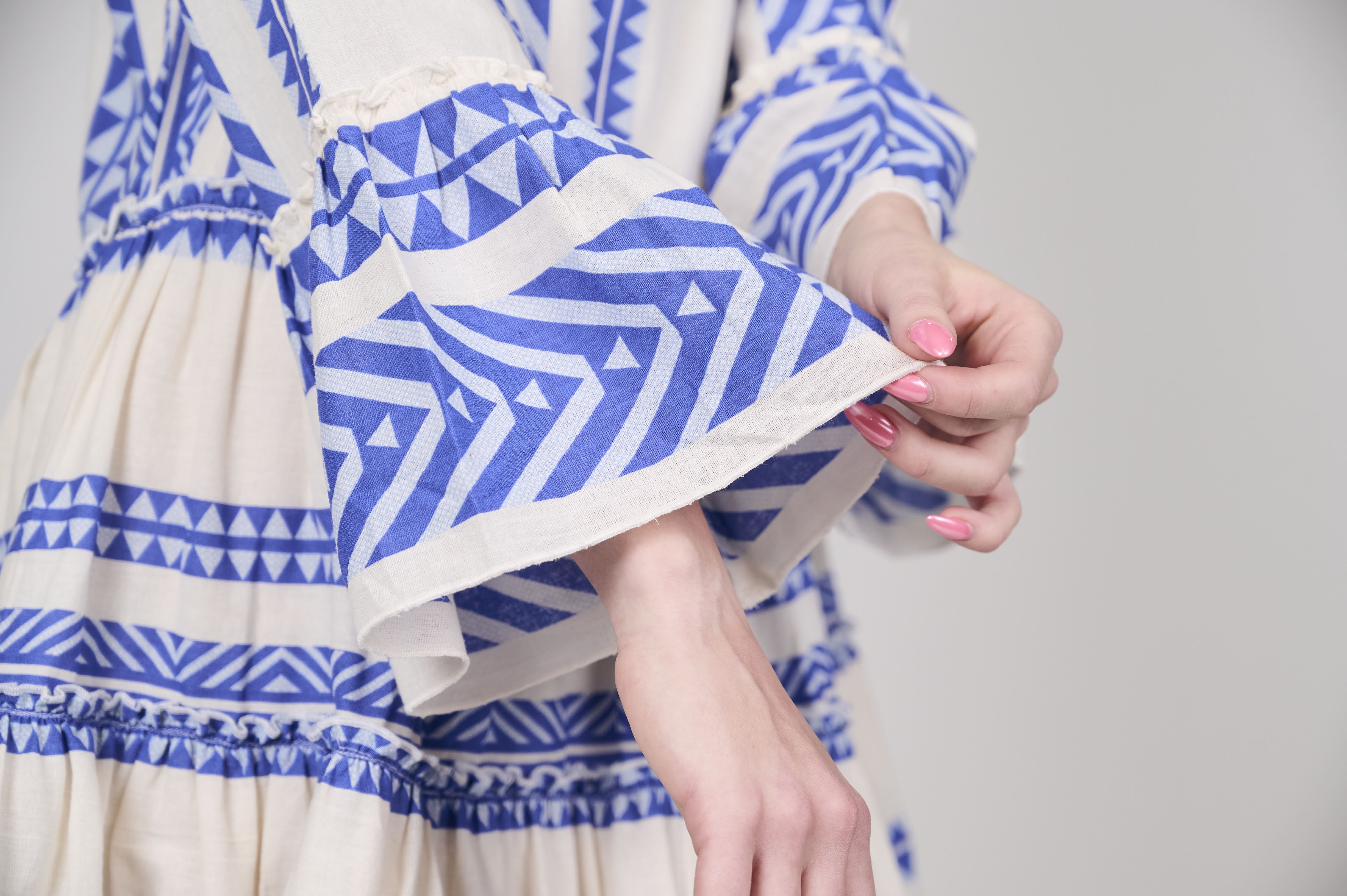 Boho Chic Patterned Tiered Dress