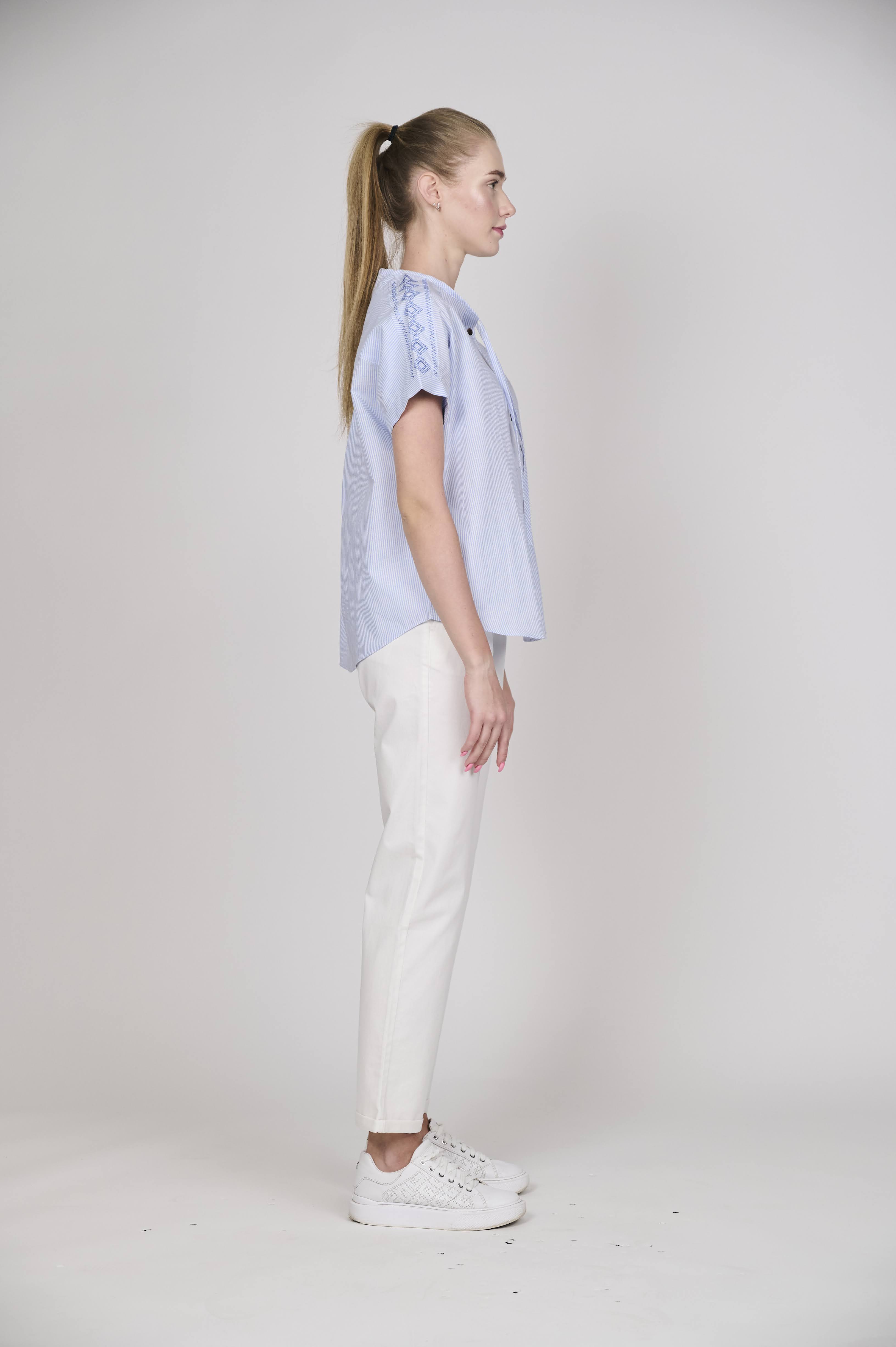Effortless Chic Striped Blouse