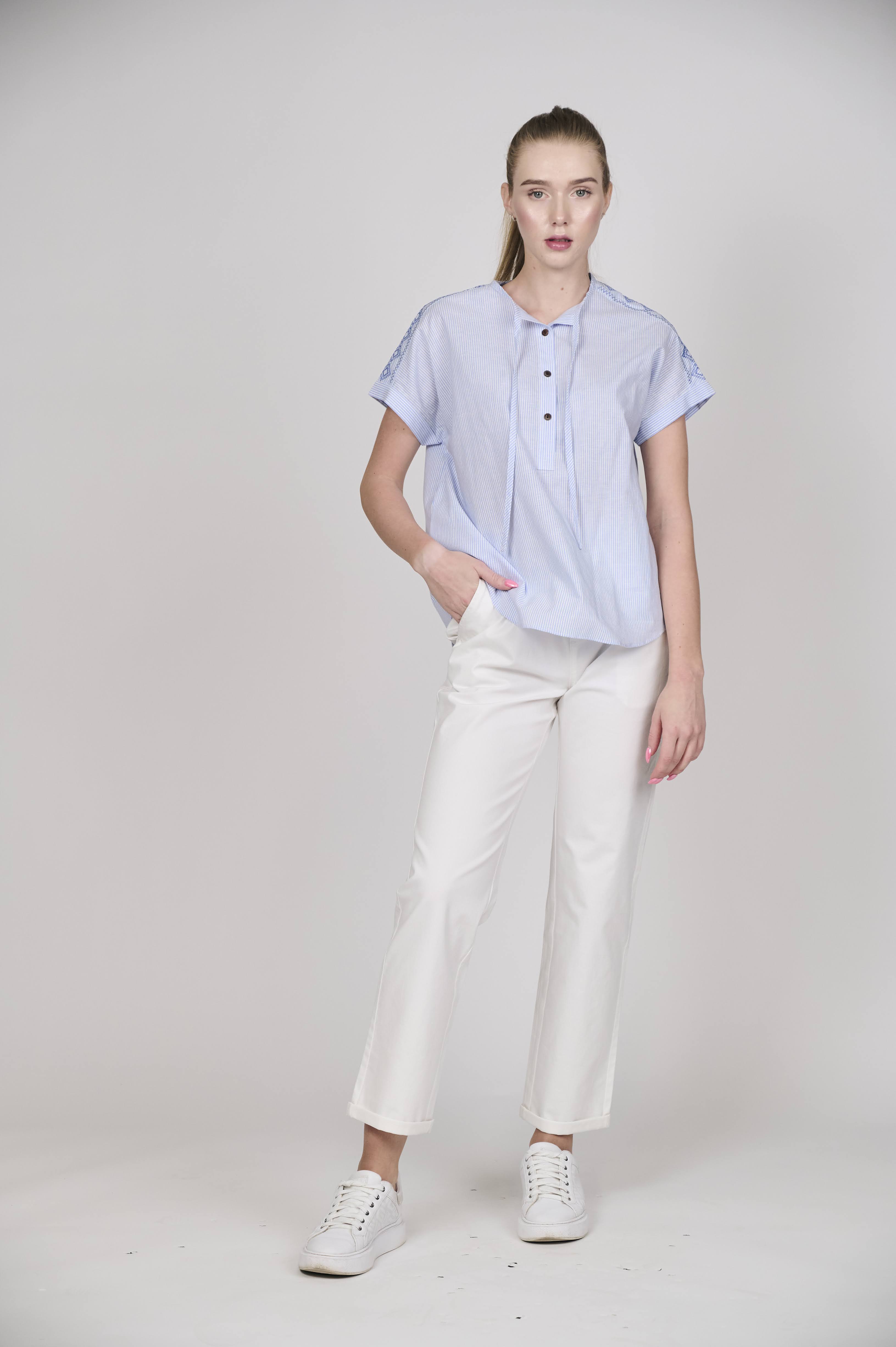 Effortless Chic Striped Blouse