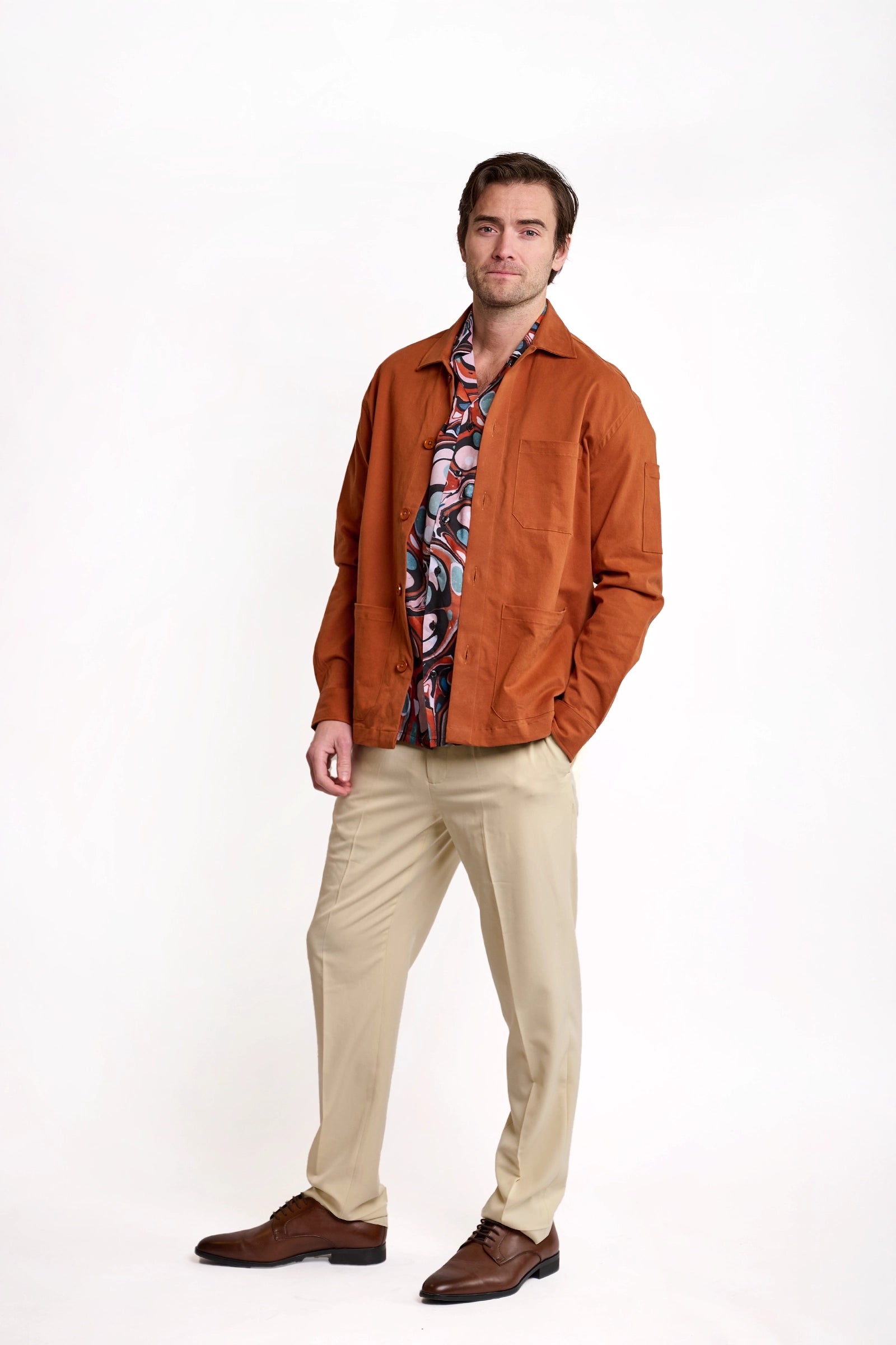 Rust Casual Chore Jacket