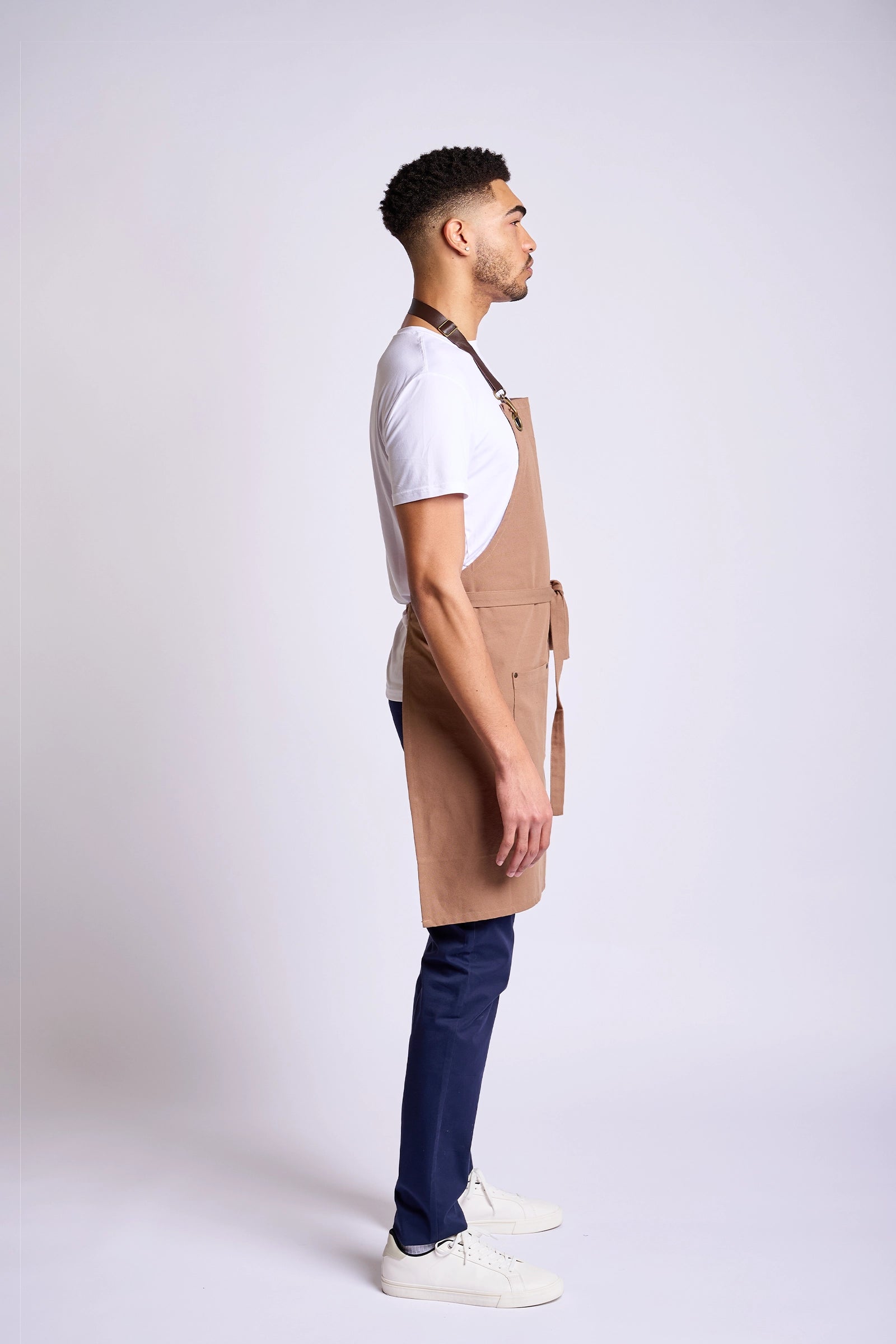 Brown Canvas Bib Apron