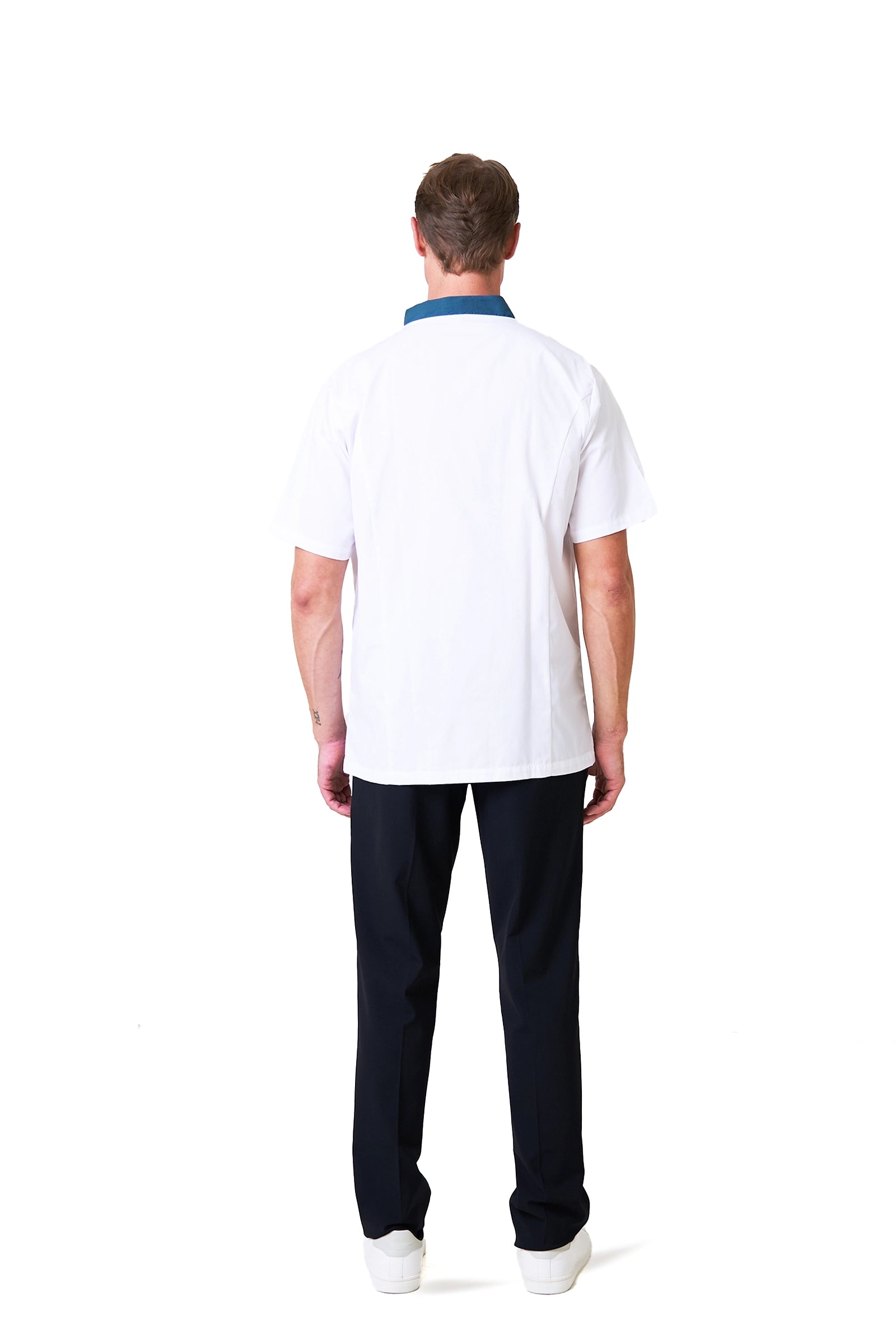 Men's Contrast Trim Chef Coat