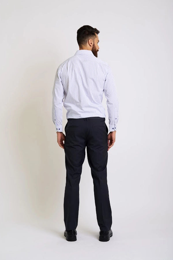 Men’s Classic Striped Button-Down Shirt