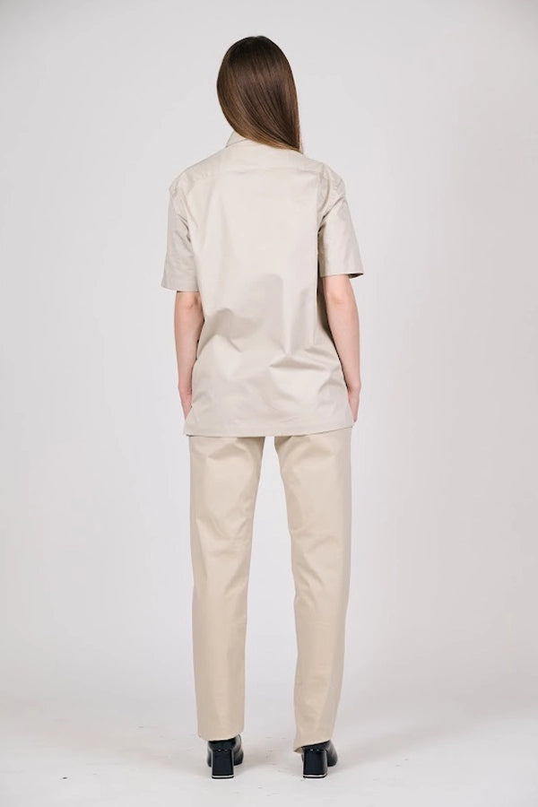 Women's Beige Utility Shirt