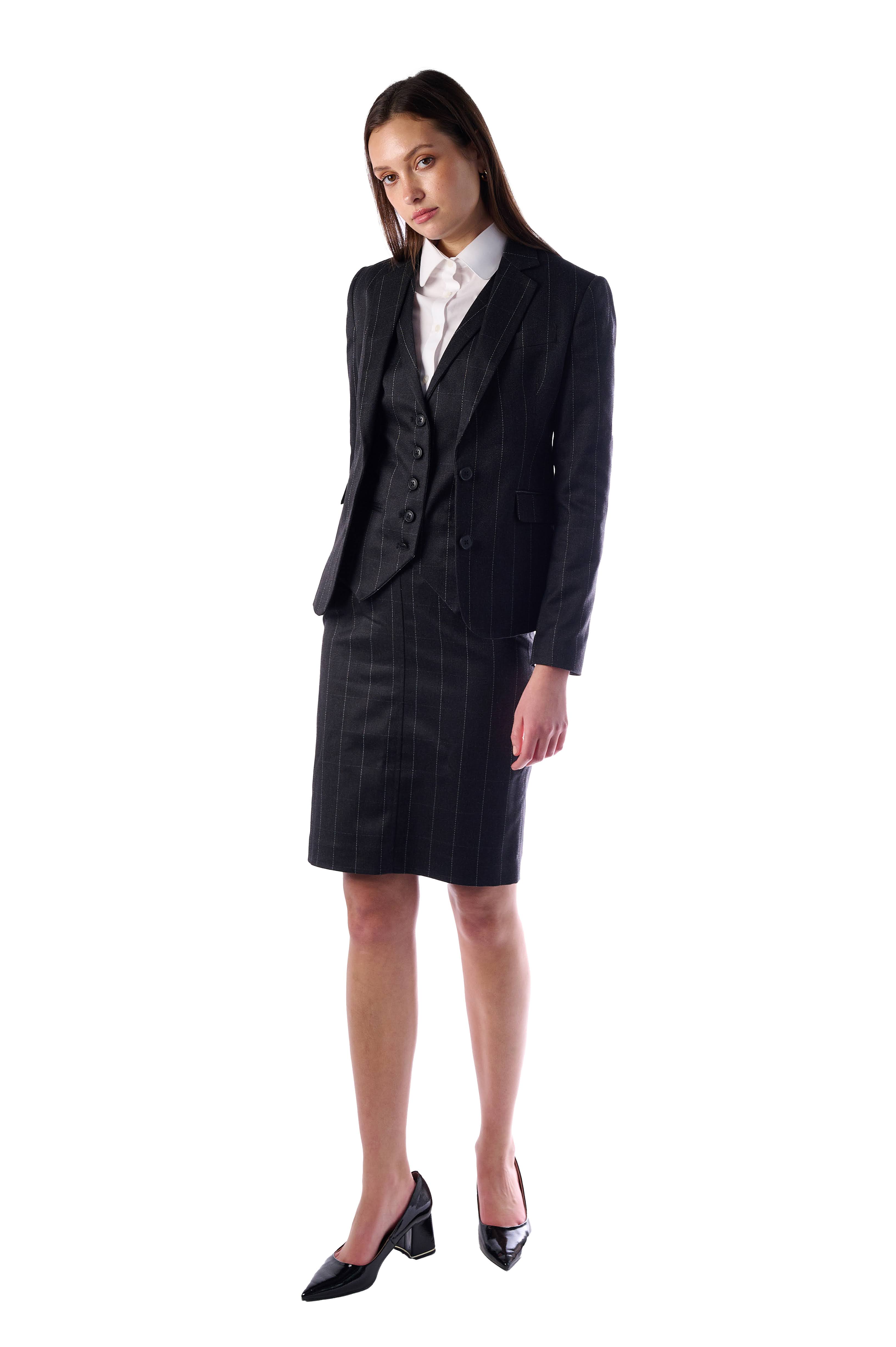 Elegant Pinstripe Skirt