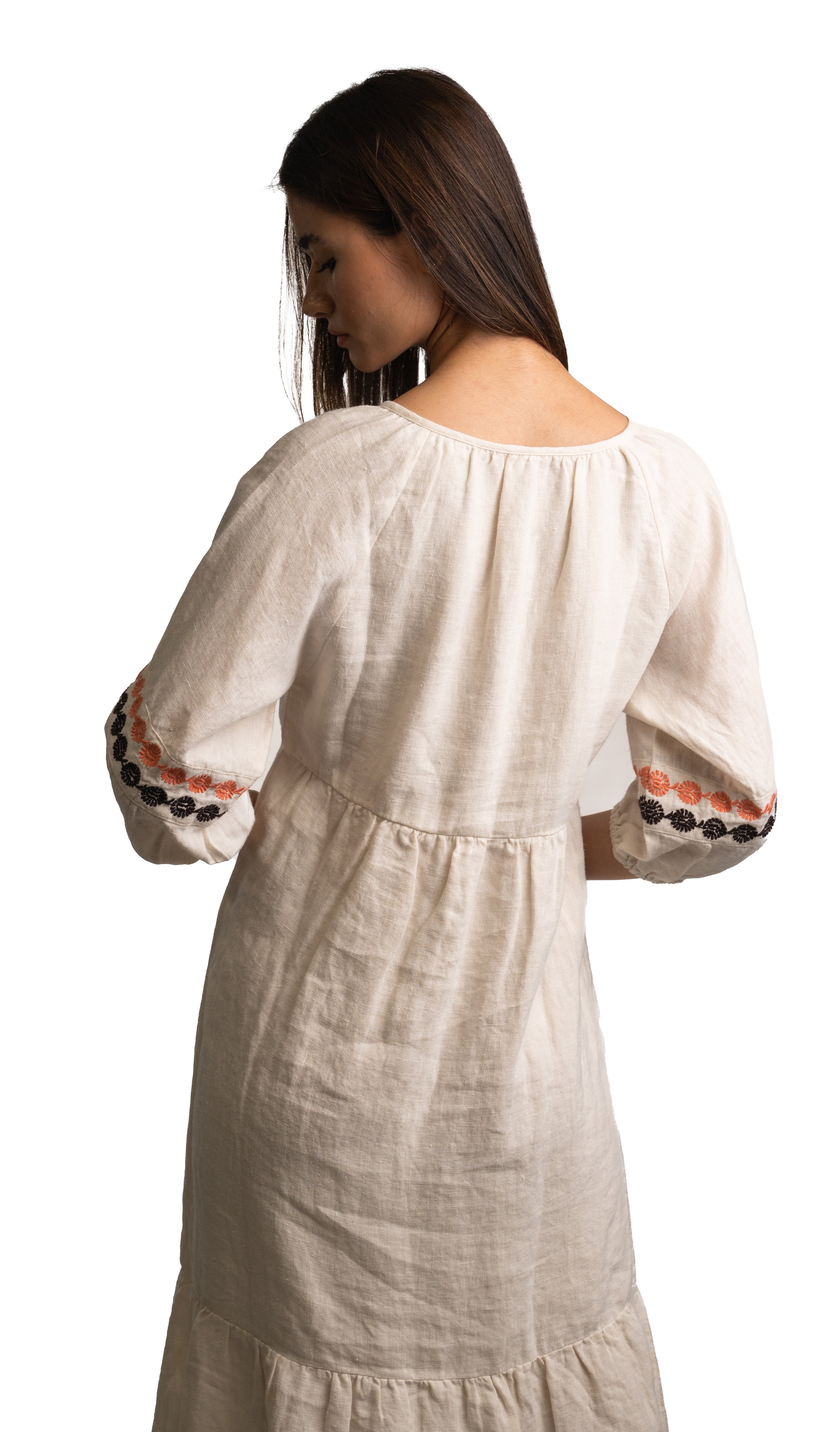 Boho-Chic Embroidered Maxi Dress