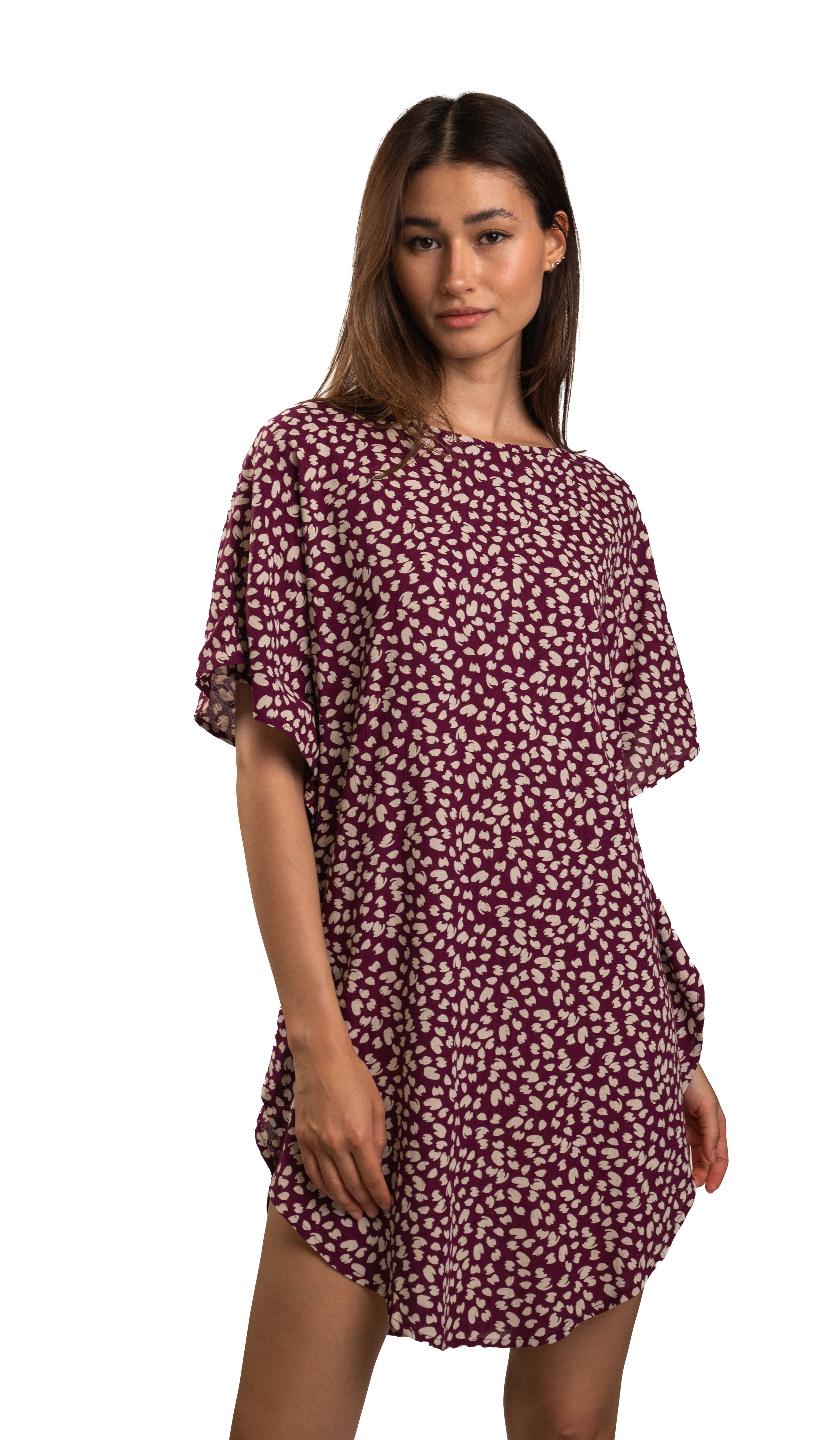 Relaxed Fit Printed Mini Dress