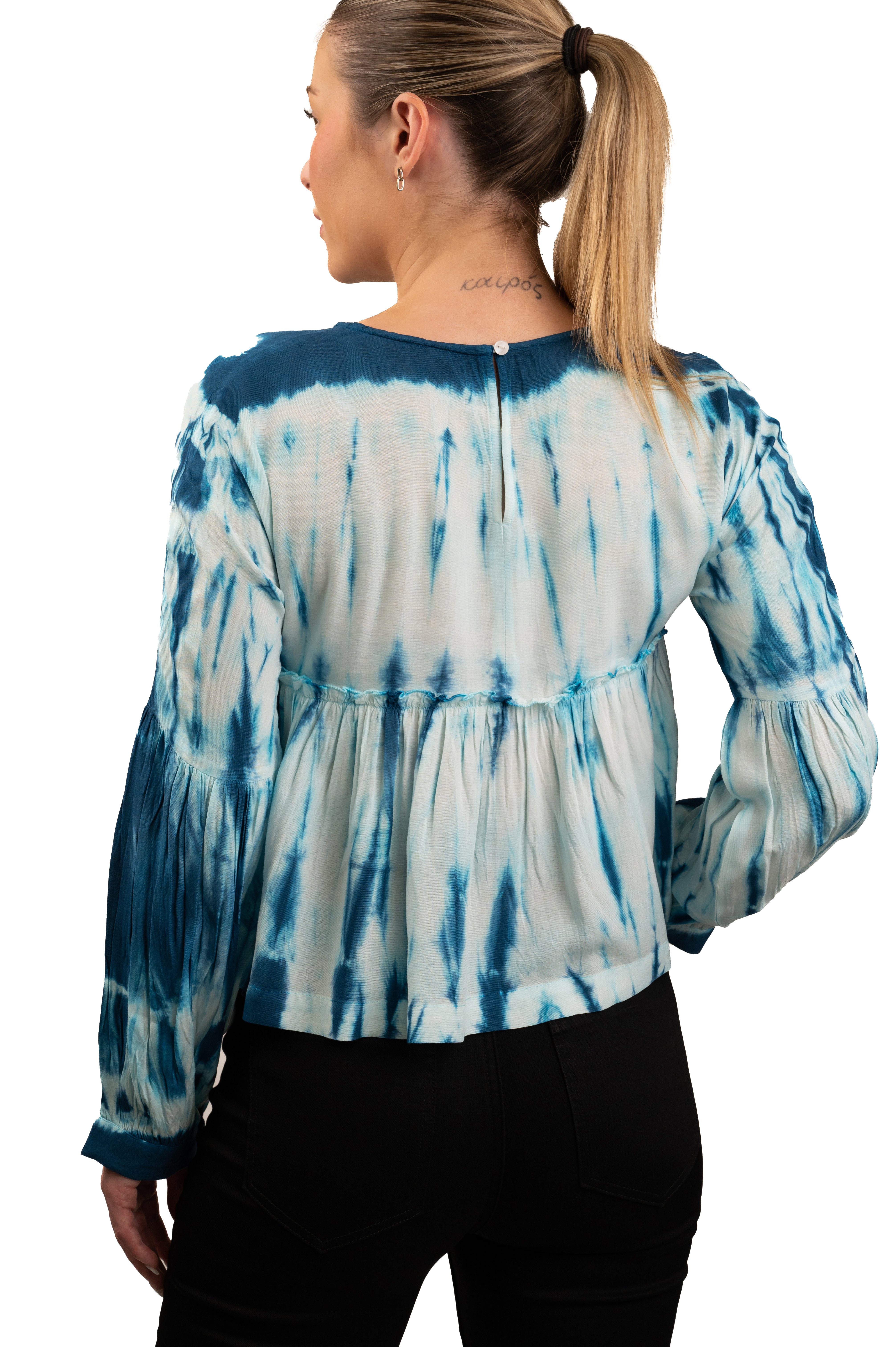 Tie-Dye Boho Blouse