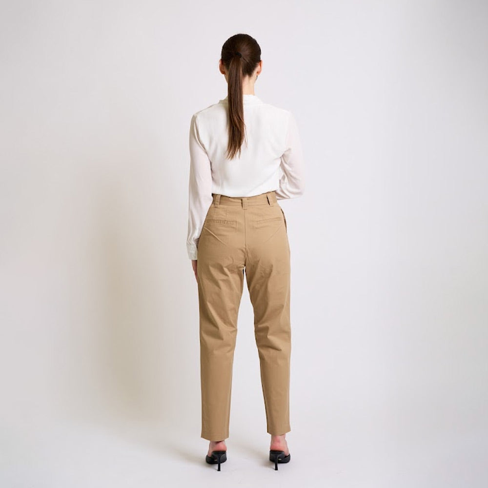Elegant White Tie-Neck Blouse