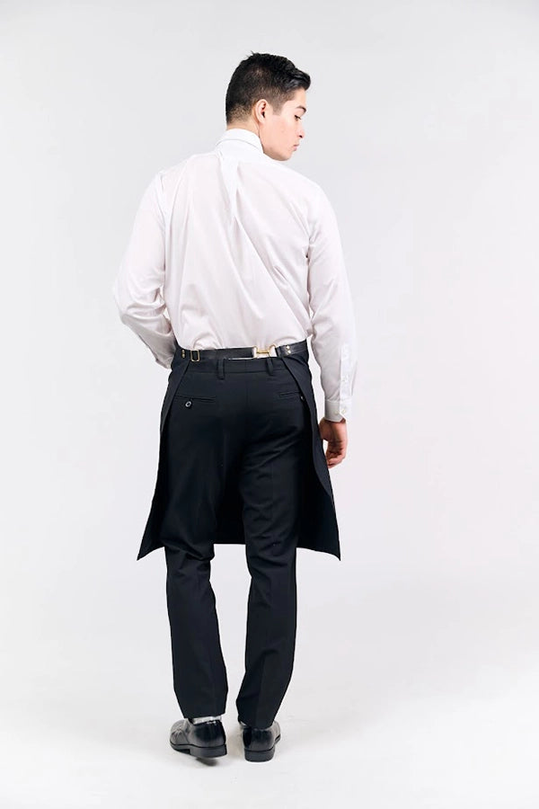 Classic Black Waist Apron with Embroidered Logo