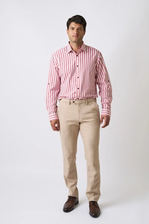 Men's Beige Tailored Trousers