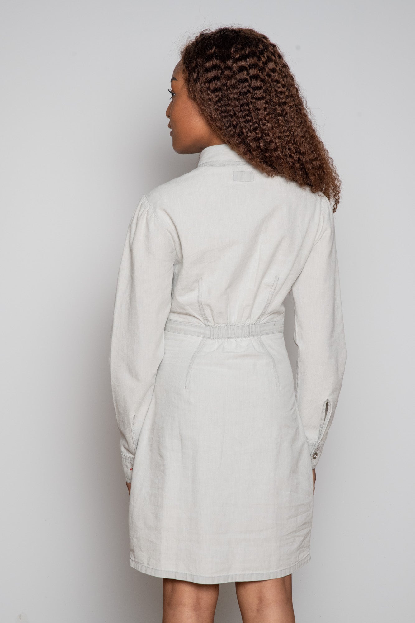 Elegant Button-Up Utility Dress