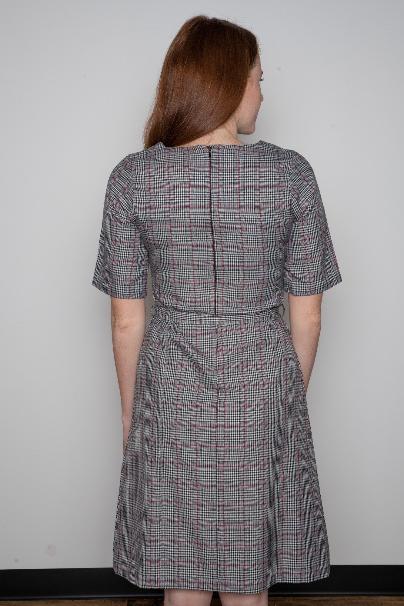 Timeless Plaid Belted Dress