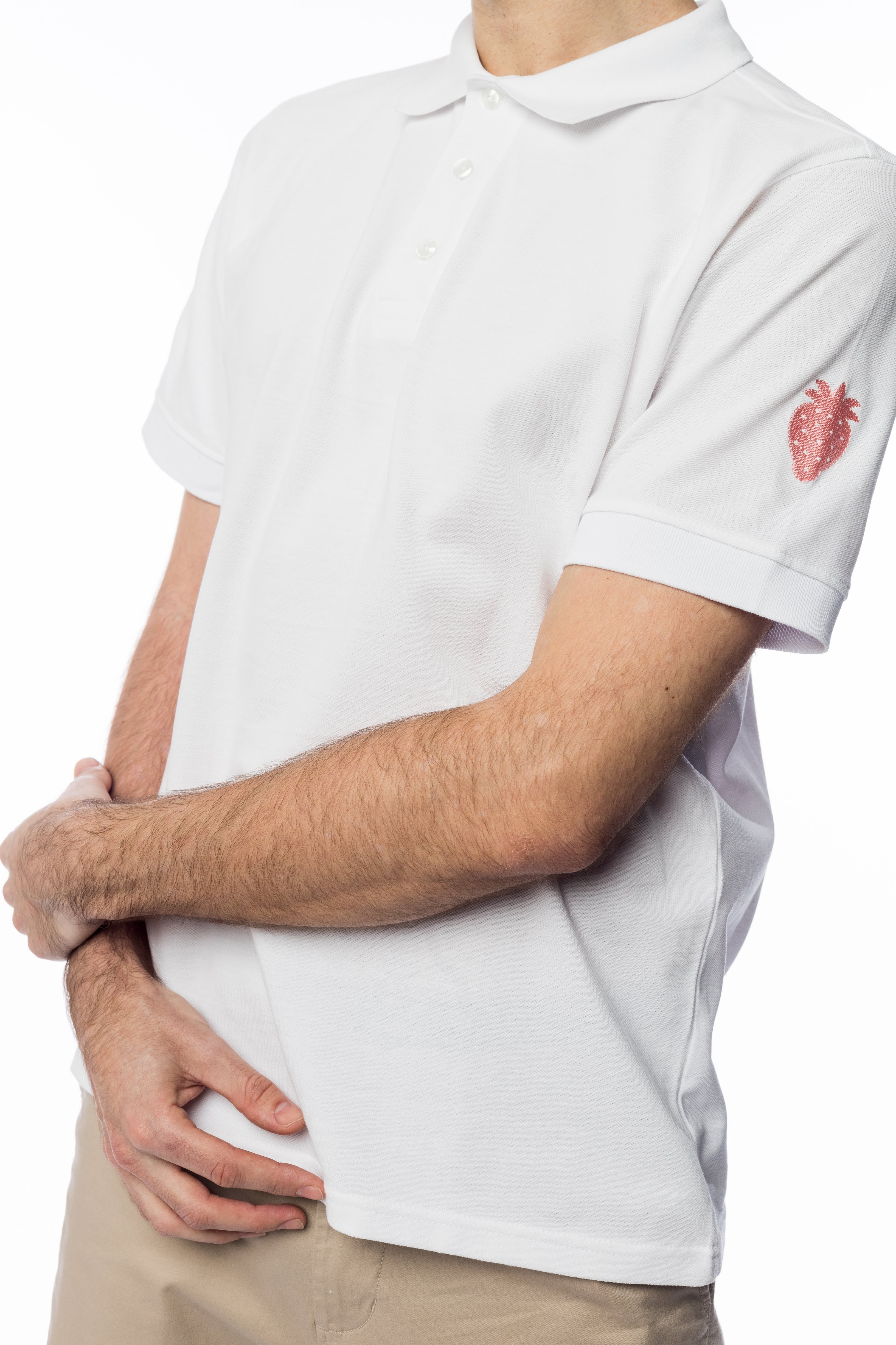 Men's Classic White Polo T-Shirt