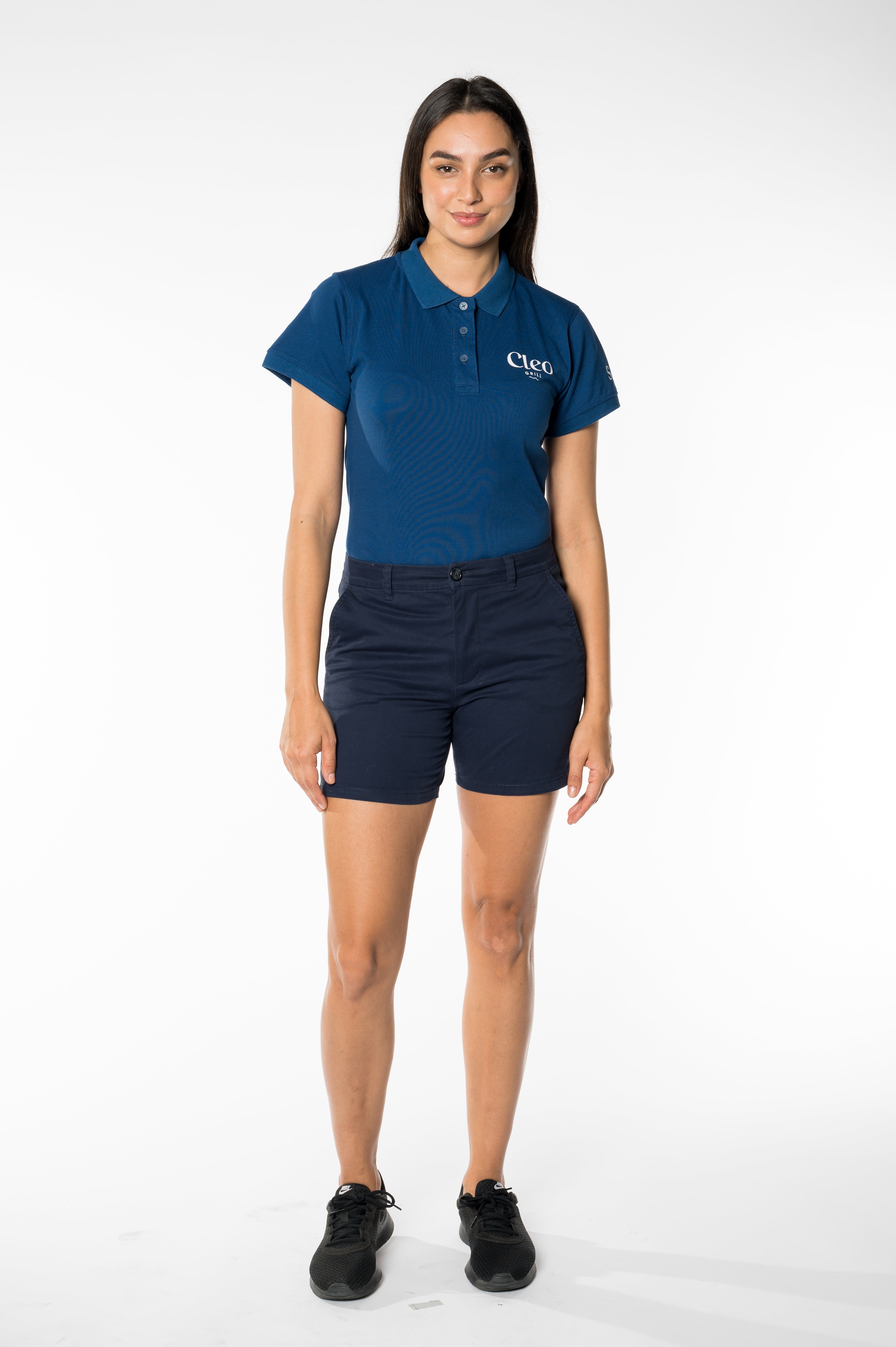 Women's Navy Polo T-Shirt