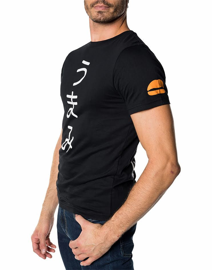 Men’s Black T-Shirt with Graphic Print