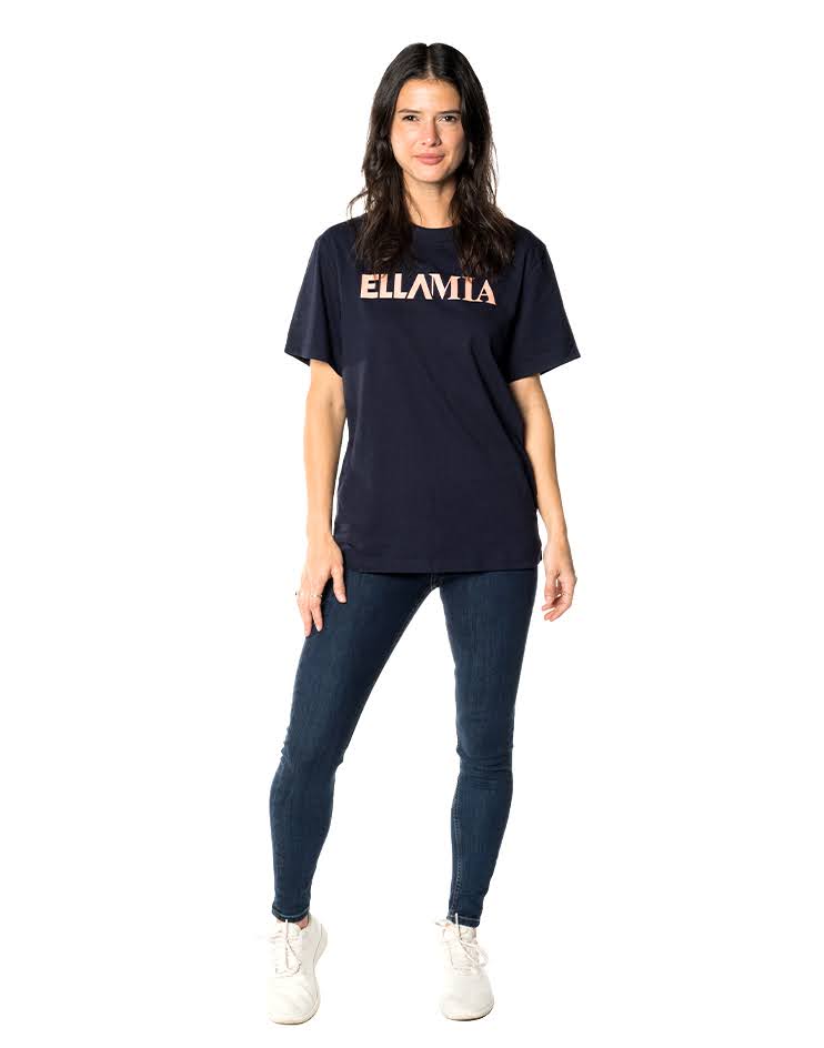 Women's Navy  Graphic T-Shirt