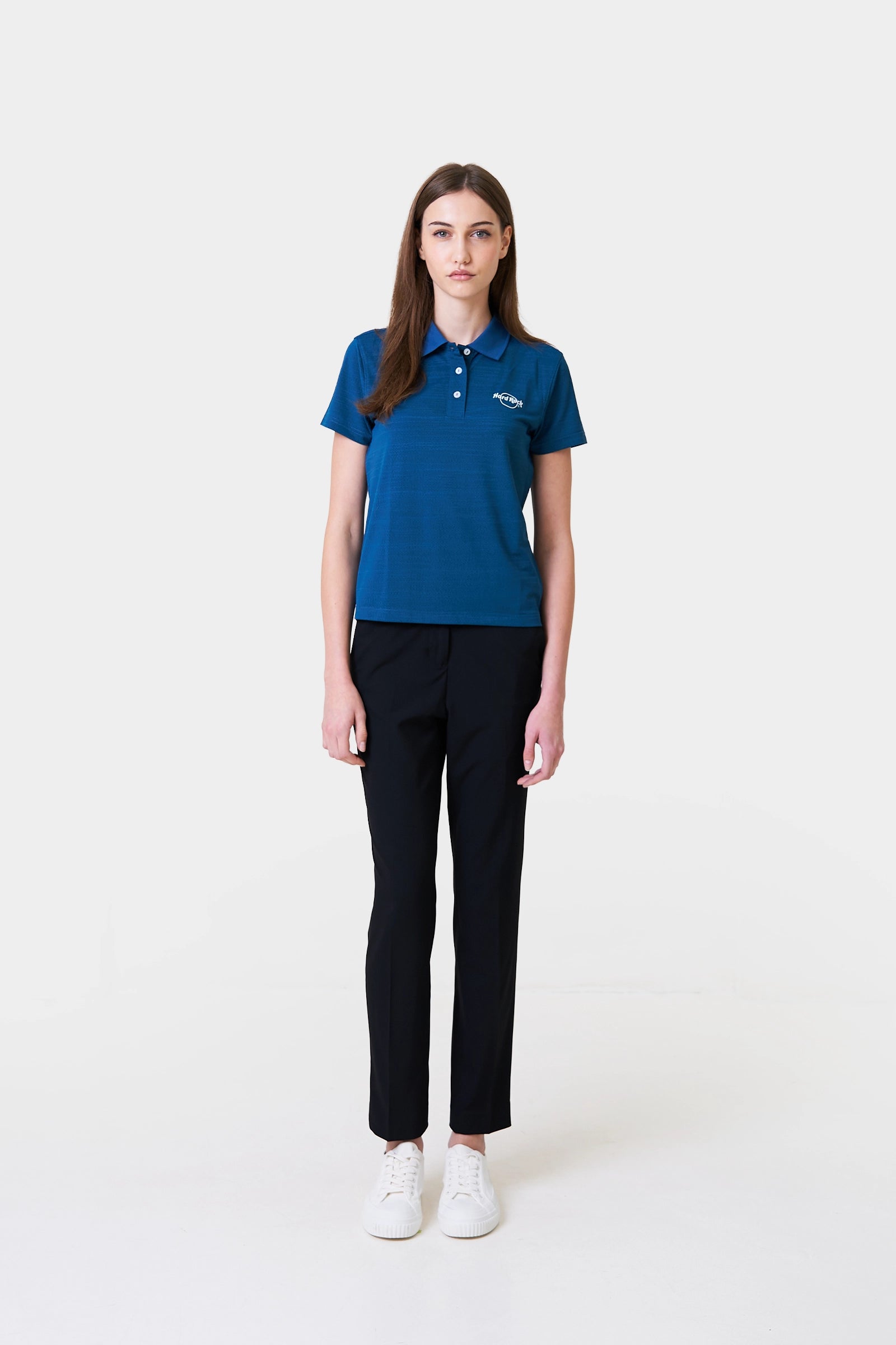 Women's Black Suiting Trousers with Adjustable Waist