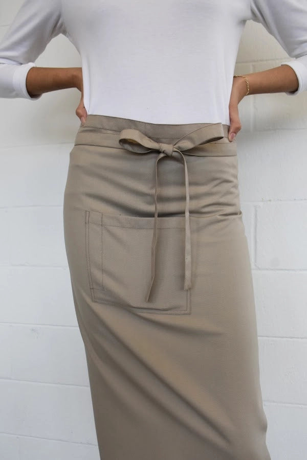Classic Full-Length Khaki Apron