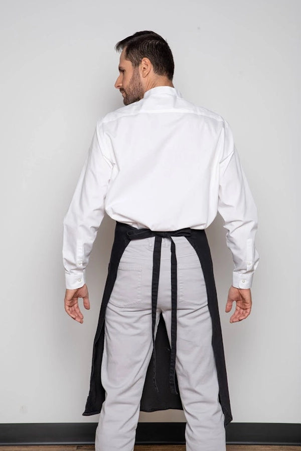 Classic Knee-Length Black Apron