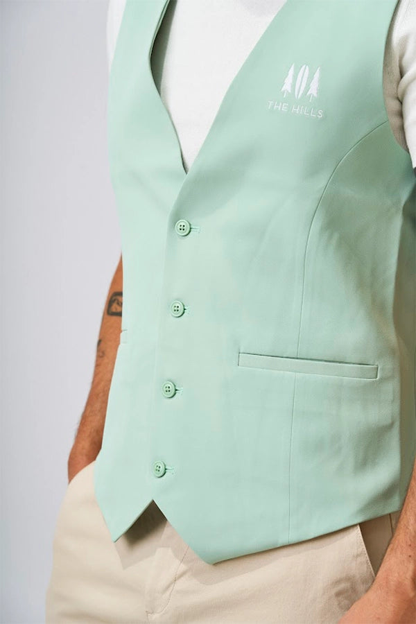 Men's Tailored Mint Uniform Vest