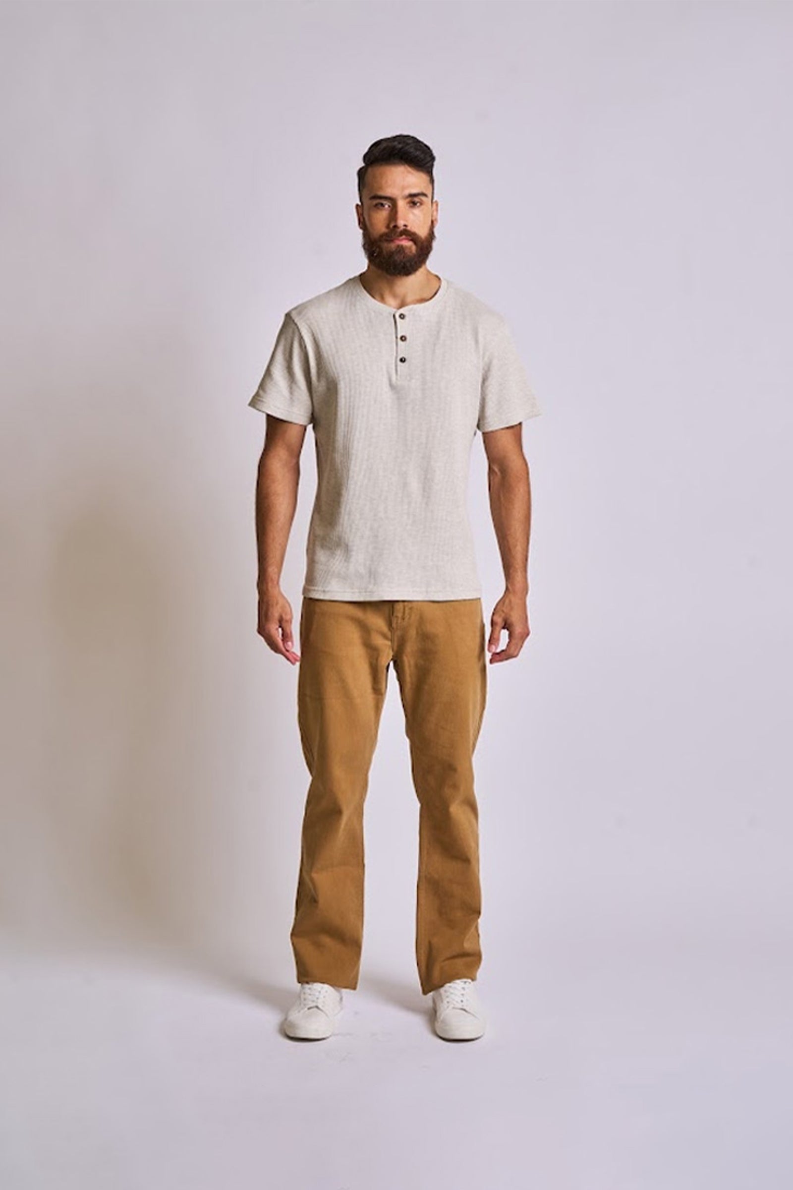 Men's Short-Sleeve Henley T-Shirt