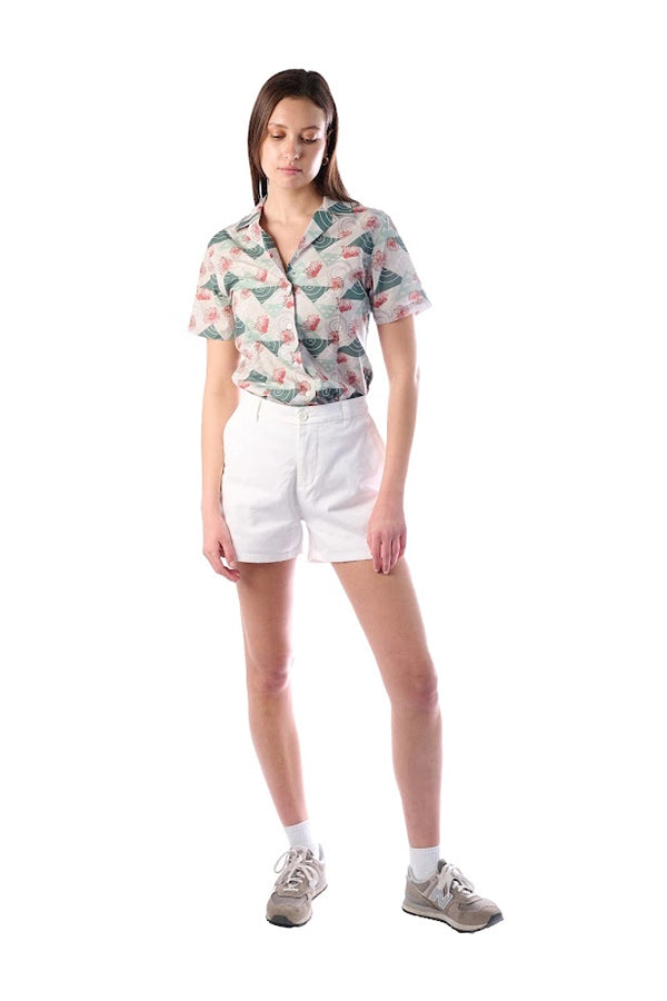 Women's Classic White Cotton Shorts