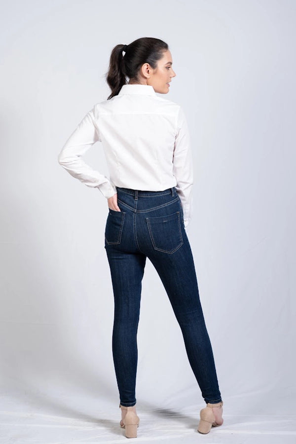 Classic White Long-Sleeve Shirt