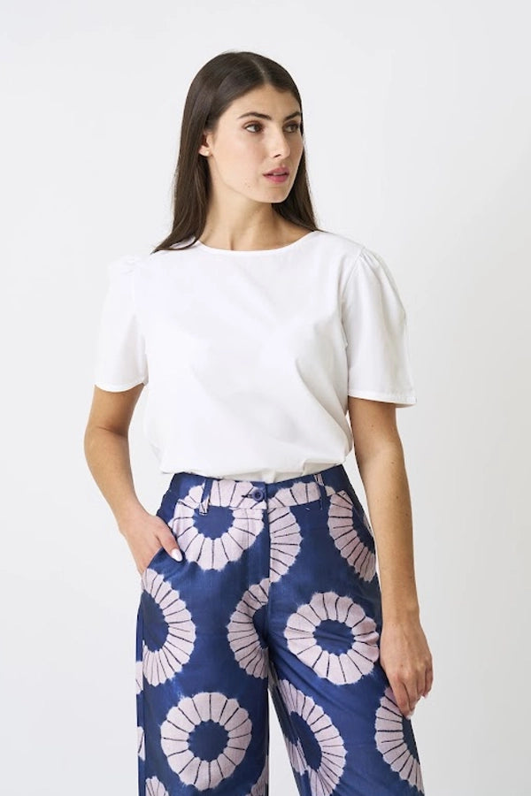 Women's Printed Wide-Leg Trousers