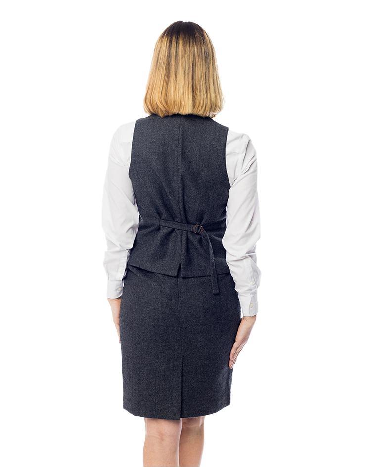 Grey Tweed Vest - Kloth Studio Inc. - klothstudio.com