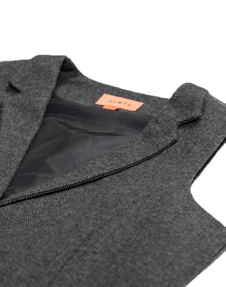 Grey Tweed Vest - Kloth Studio Inc. - klothstudio.com