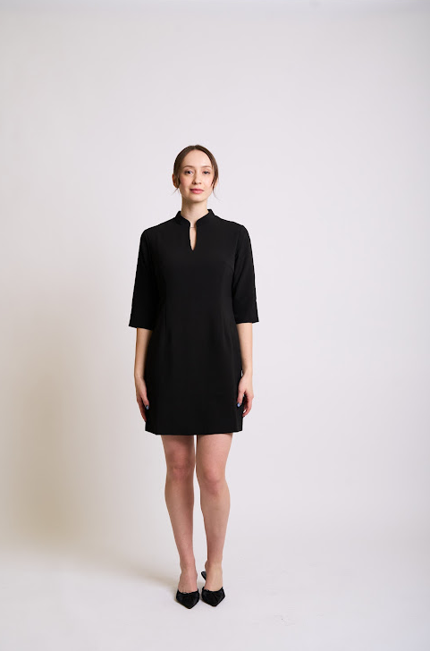 Timeless Black Keyhole Dress