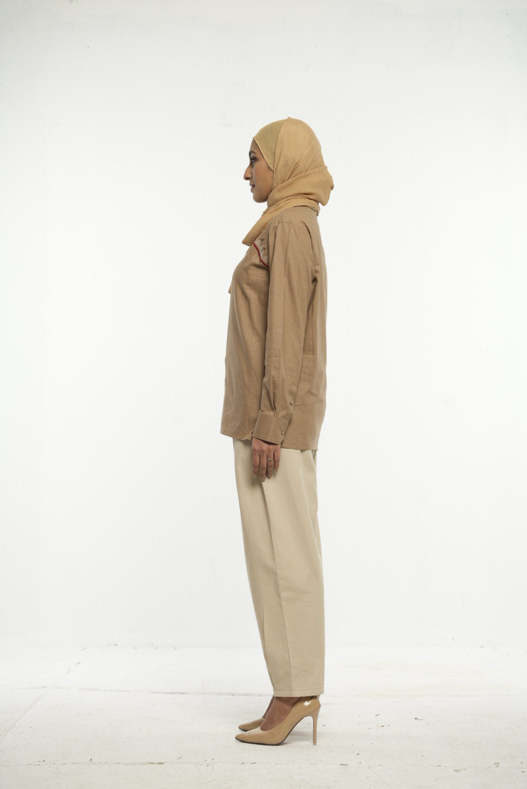 Earthy Brown Embroidered Tunic