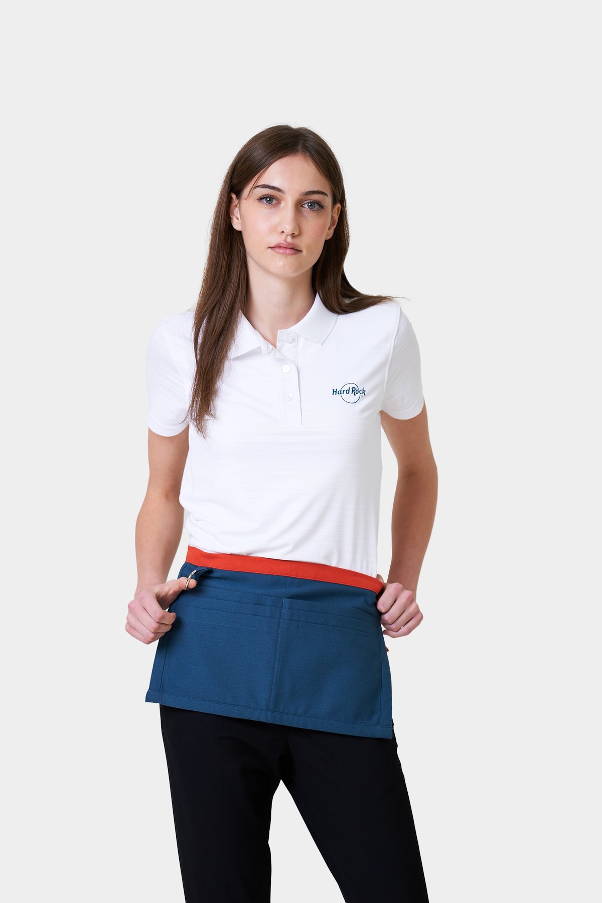Servers Unisex Teal Bistro Apron with Contrast Straps