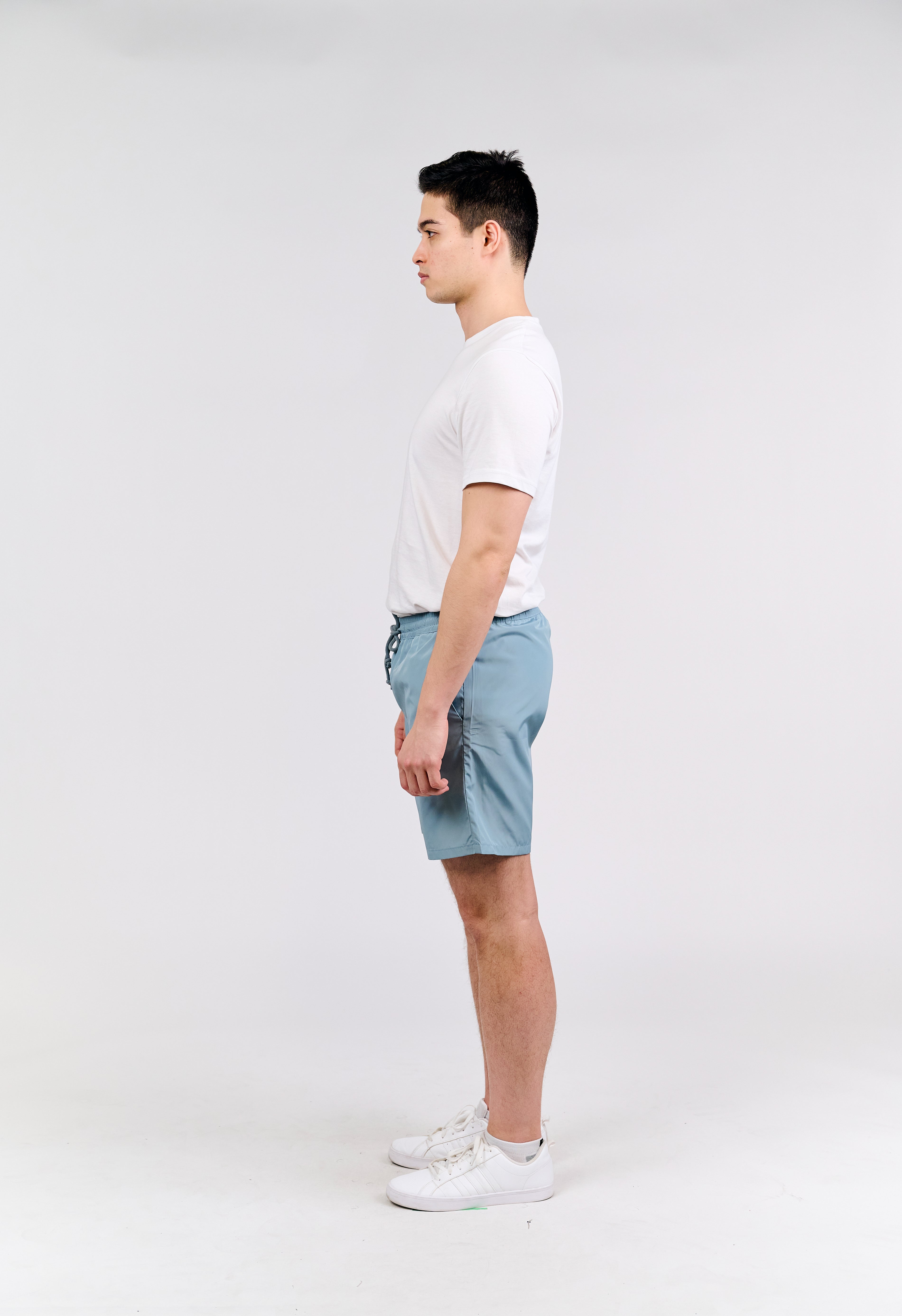Lightweight Blue Drawstring Shorts