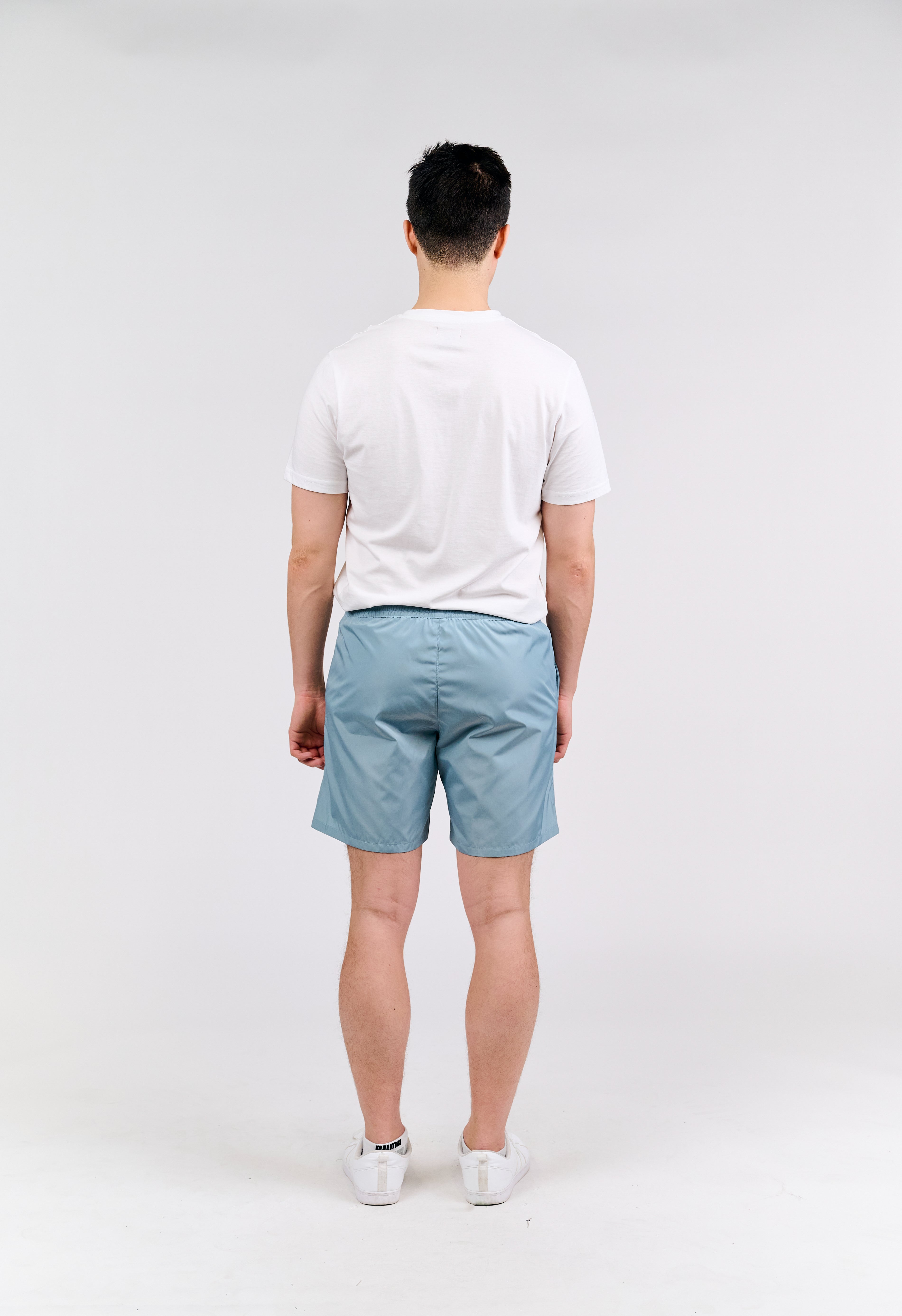 Lightweight Blue Drawstring Shorts