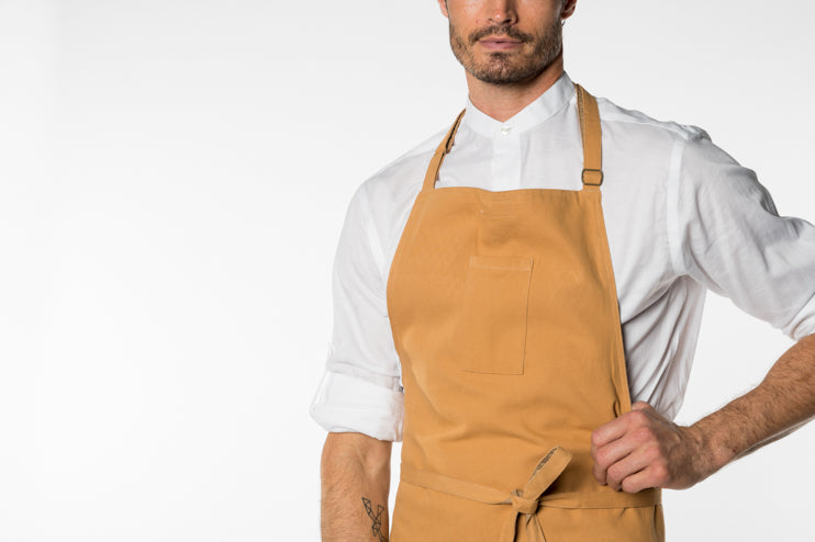 Orange Canvas Apron