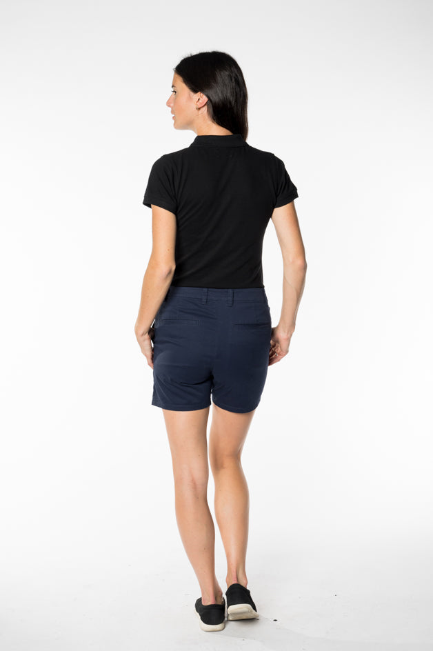 Womens Blue Chino Shorts