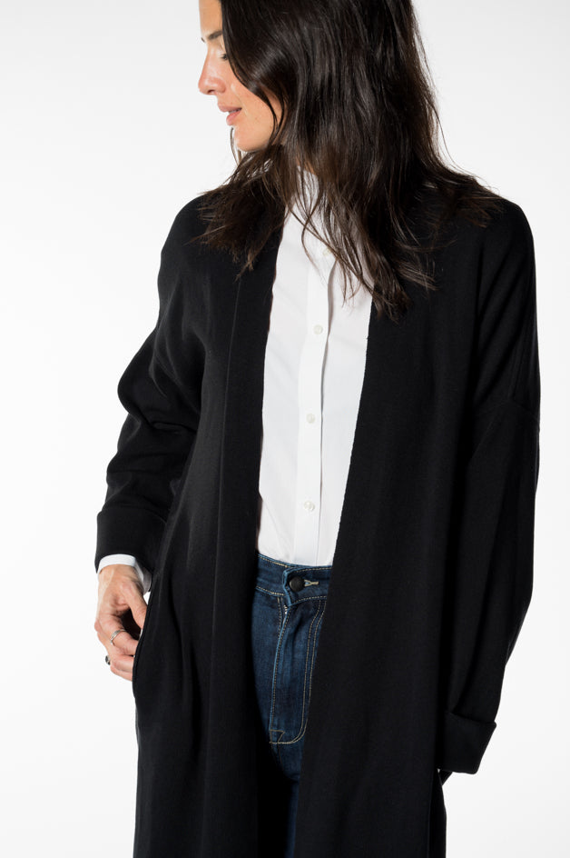 Black Long Womens Cardigan