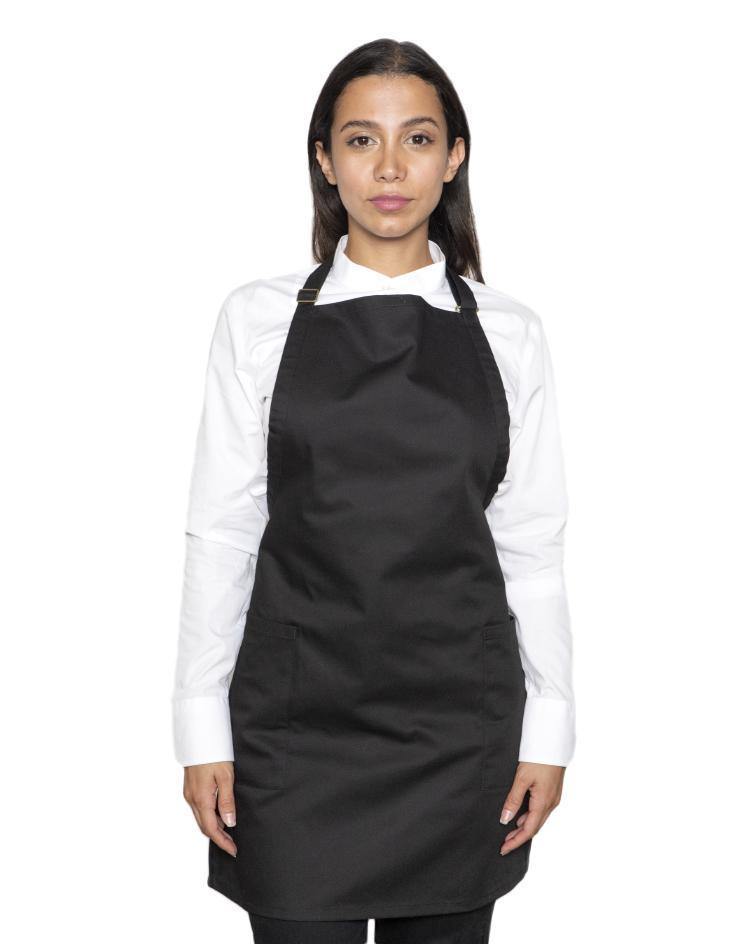 Black Knee-Length Bib Apron - Kloth Studio Inc. - klothstudio.com