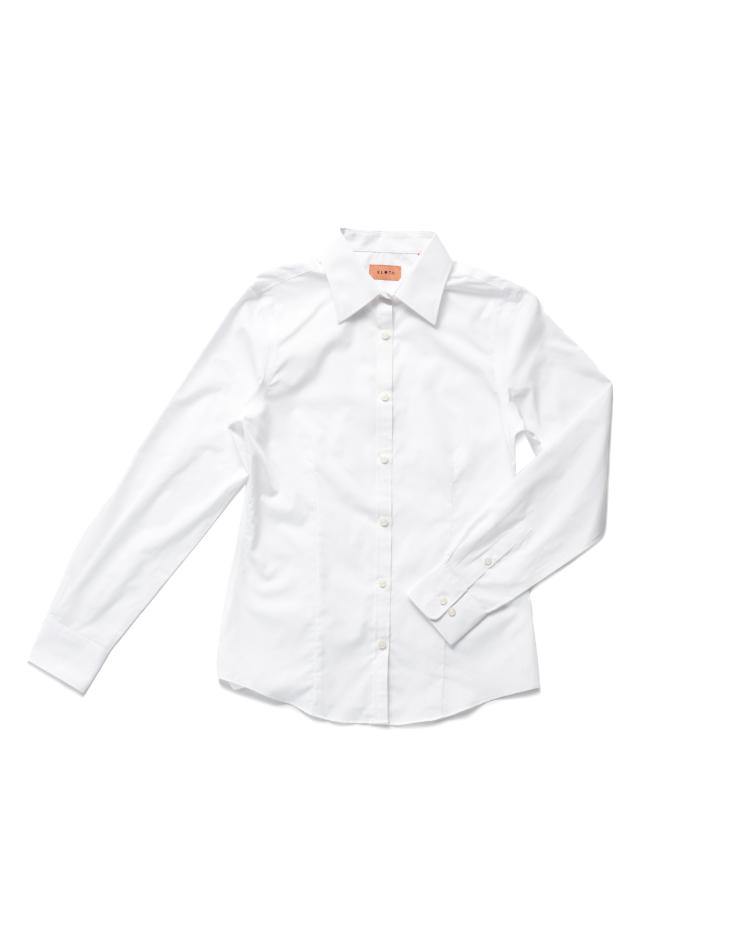 Women’s Classic White Button Front, Collar Dress Shirt - Kloth Studio Inc. - klothstudio.com