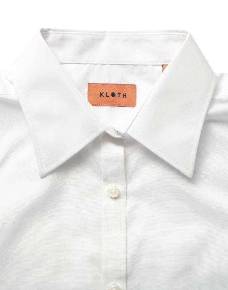 Women’s Classic White Button Front, Collar Dress Shirt - Kloth Studio Inc. - klothstudio.com