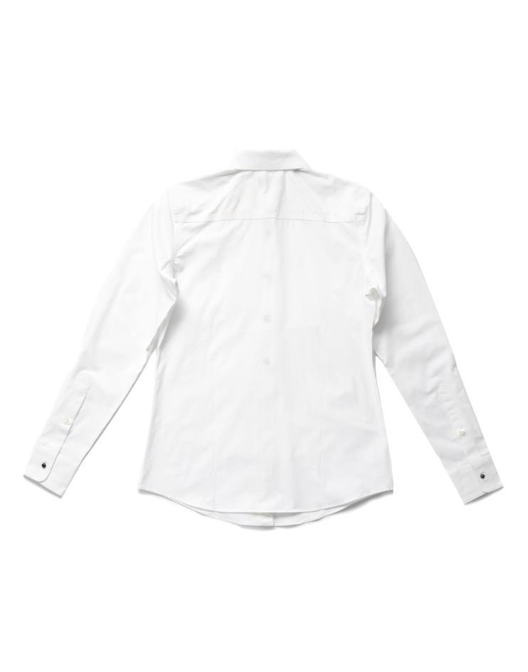 Women’s White Tuxedo Button Down Dress Shirt - Kloth Studio Inc. - klothstudio.com