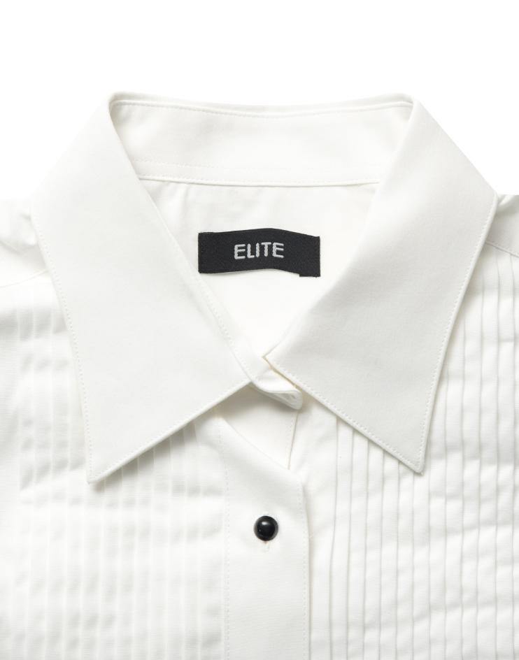 Women’s White Tuxedo Button Down Dress Shirt - Kloth Studio Inc. - klothstudio.com