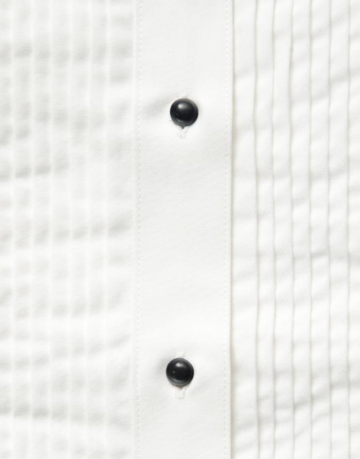Women’s White Tuxedo Button Down Dress Shirt - Kloth Studio Inc. - klothstudio.com