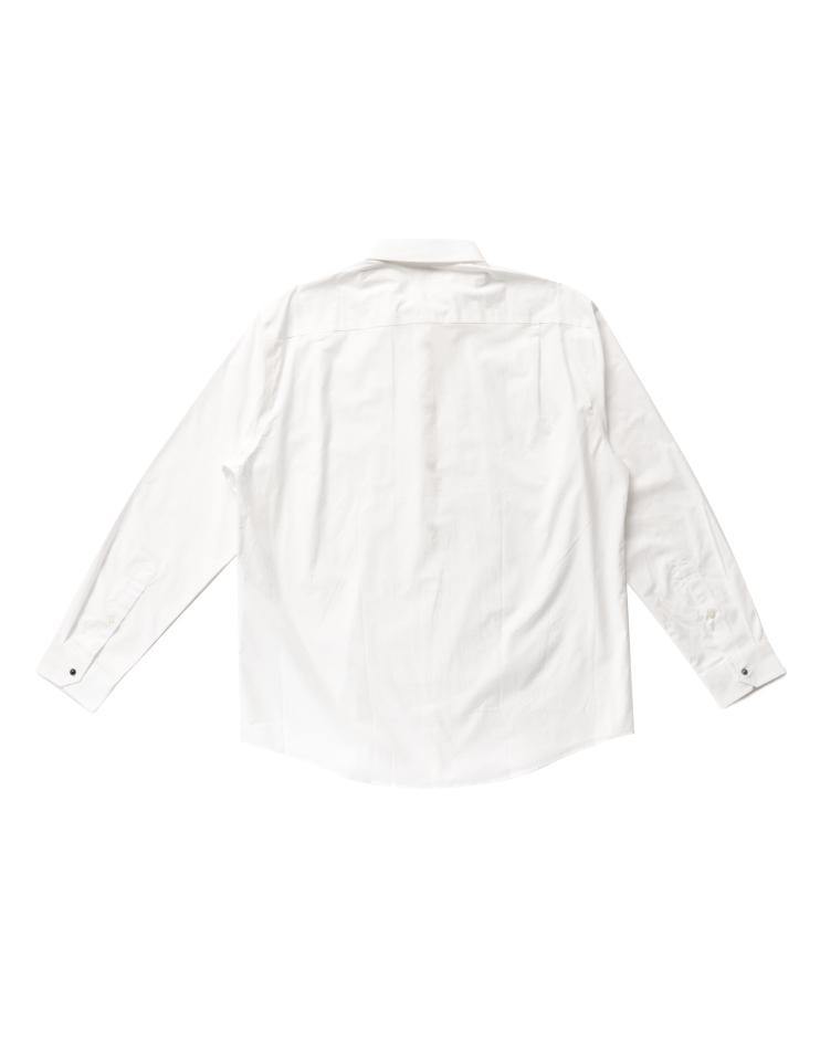 Men’s White Tuxedo Button Down Dress Shirt - Kloth Studio Inc. - klothstudio.com