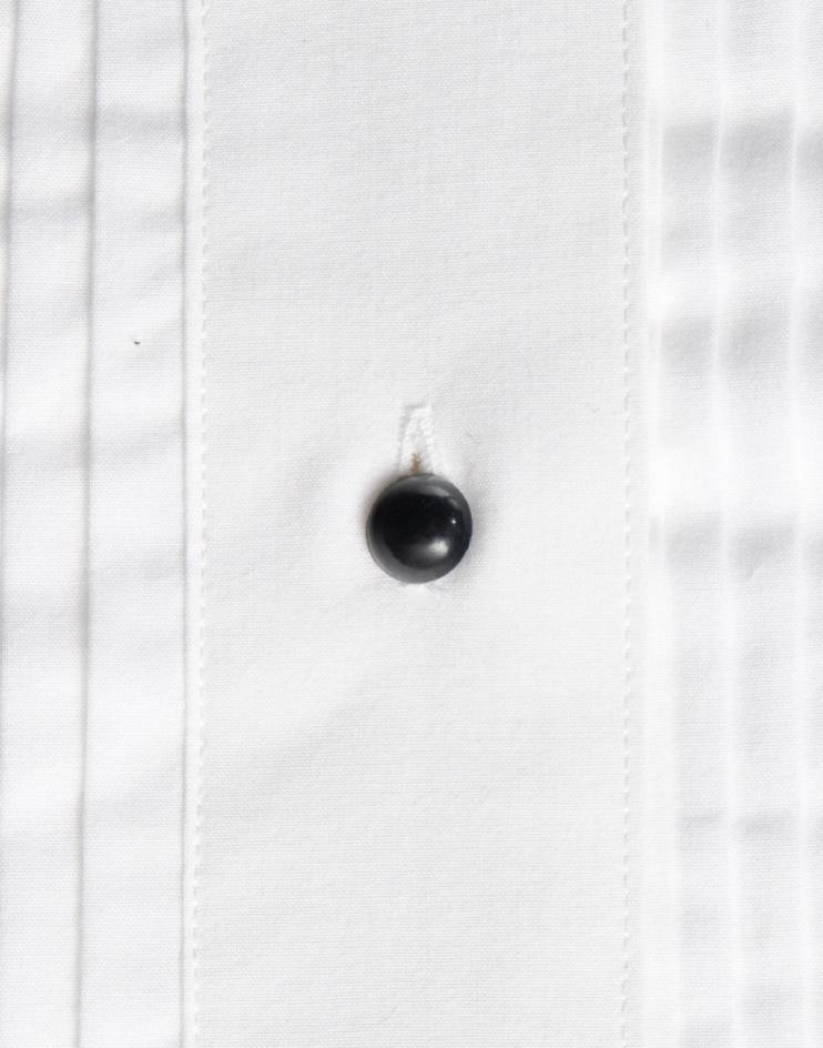 Men’s White Tuxedo Button Down Dress Shirt - Kloth Studio Inc. - klothstudio.com