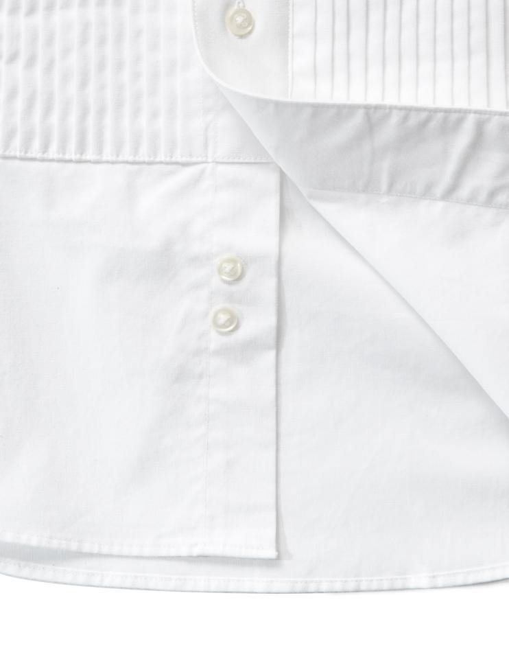 Men’s White Tuxedo Button Down Dress Shirt - Kloth Studio Inc. - klothstudio.com