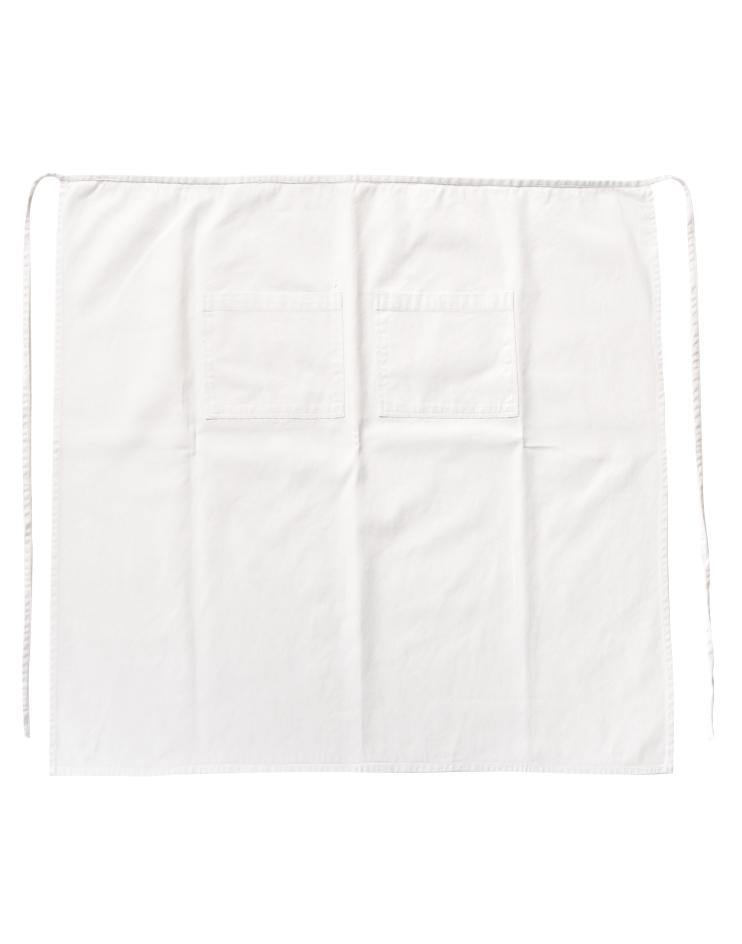 White Ankle-Length Full Bistro Apron - Kloth Studio Inc. - klothstudio.com